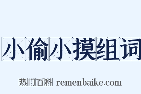 小偷小摸组词是什么意思的图片